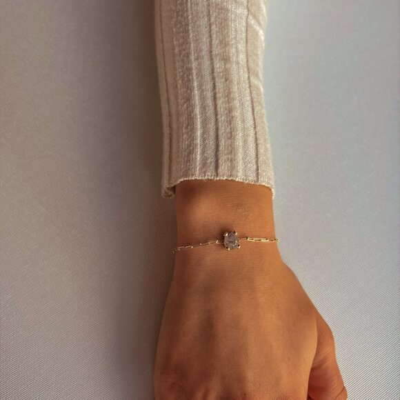 Handmade Adjustable Citrine Processed Bracelet - Picture 5 of 8